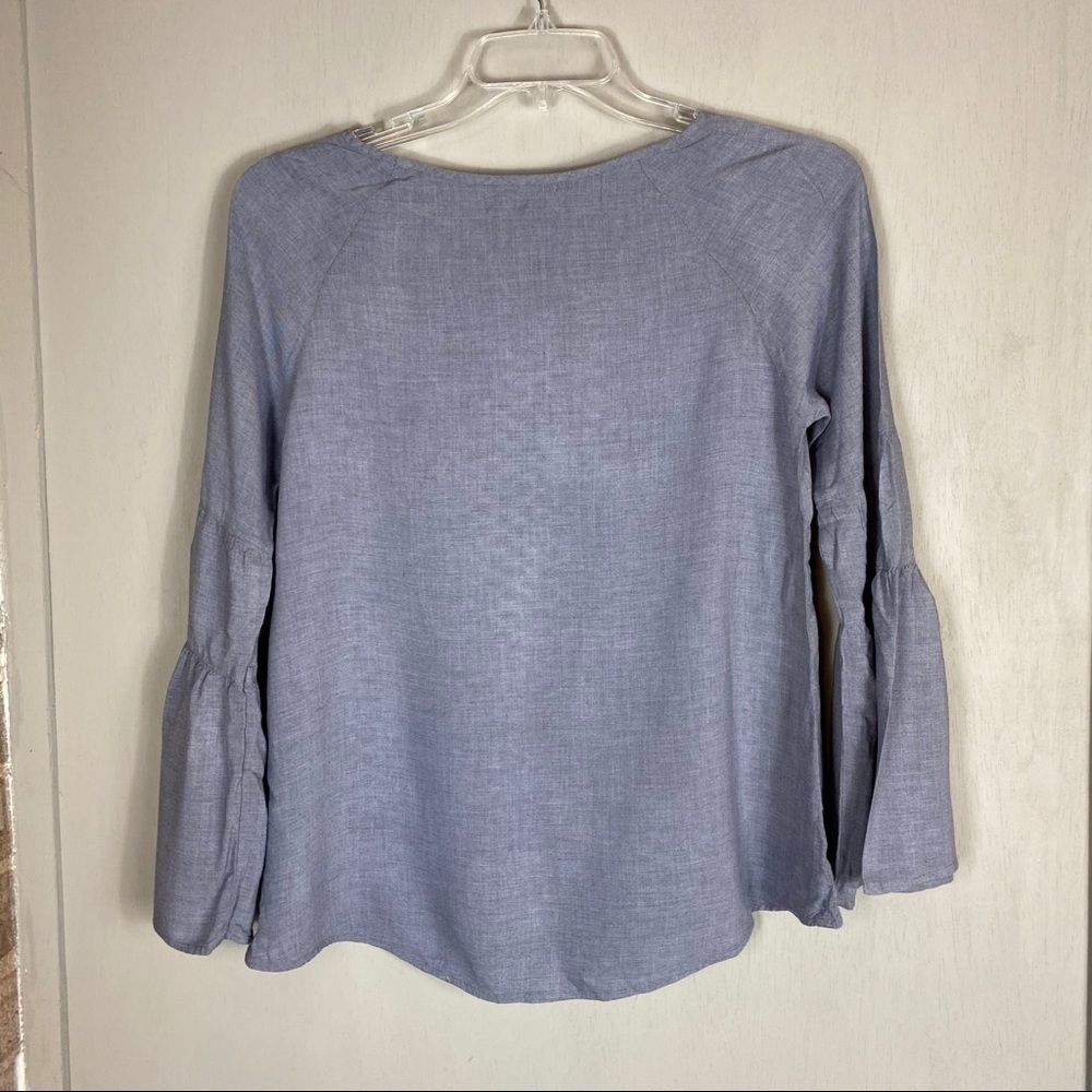 Cloth & Stone chambray bell sleeve shirt XS - Picture 2 of 7